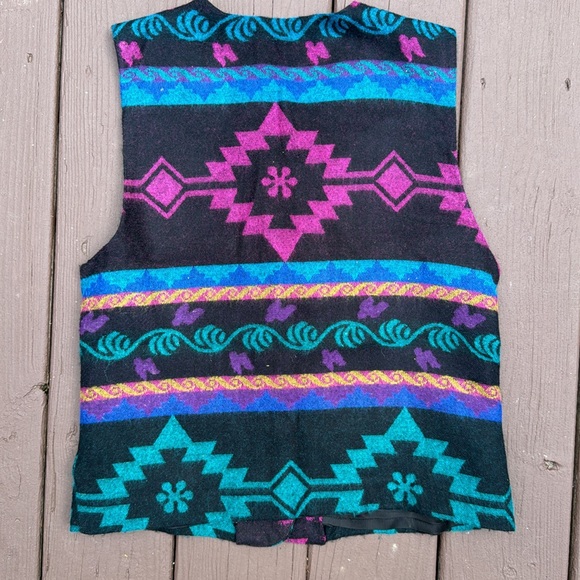 Vintage Tracy Evans Colorful Vest - Picture 3 of 10